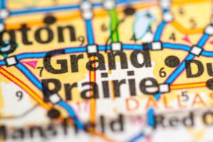 Grand Prairie on a map